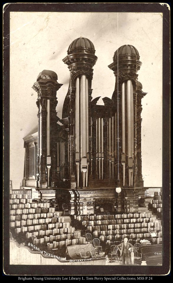 Organ in Tabernacle Salt Lake City.