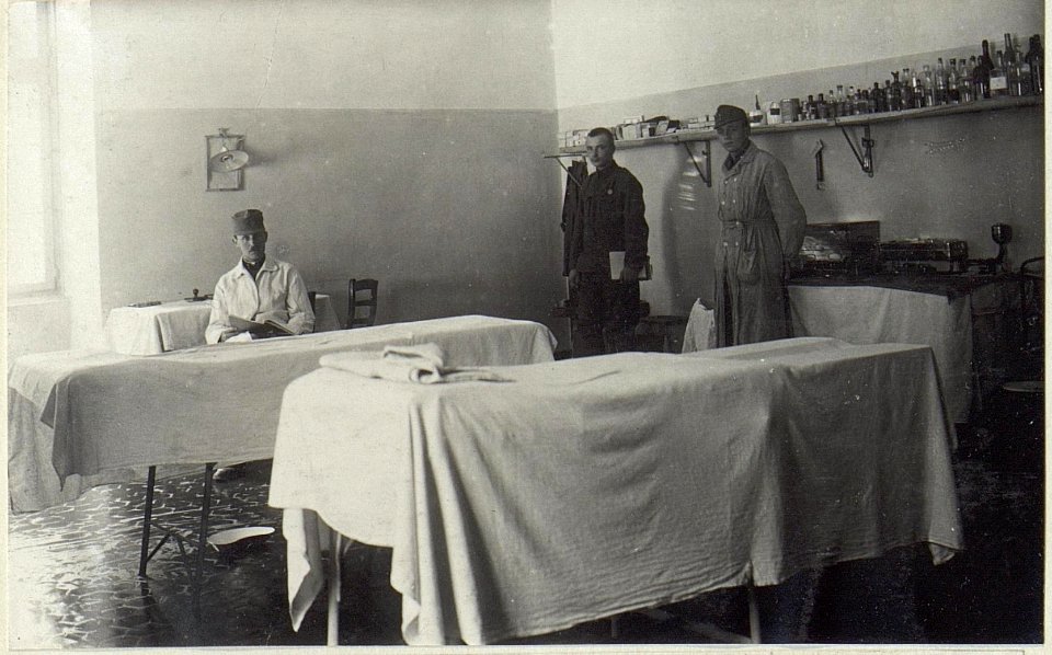 Operationssall des Feldspitales 1506, Seravallo. (BildID 15673185)