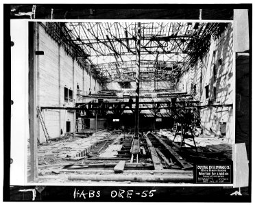 Oriental Theatre interior construction in 1927 - Portland Oregon