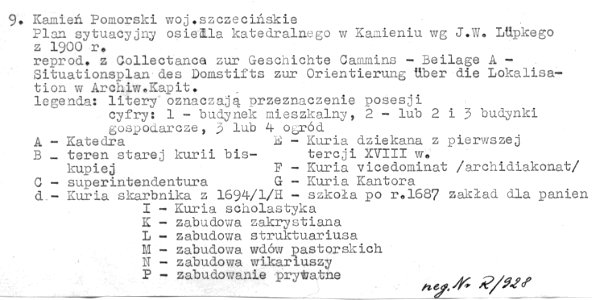 OPIS DO 13 Kamień Pomorski - Obwarowania miejskie od strony zalewu wg J. Rugego