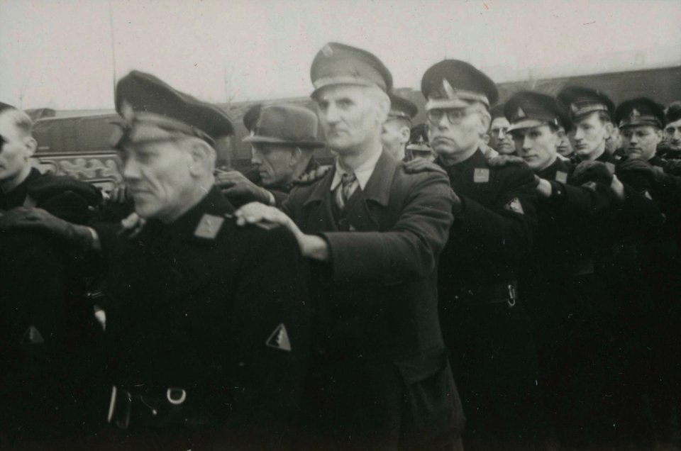 Opleiding Landwacht - Fotodienst der NSB - NIOD - 156114