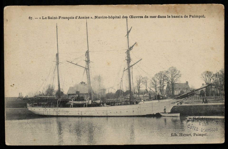 Paimpol - Navire hôpital Saint-François d'Assises - AD22 - 16FI2684