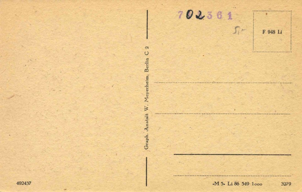 Oranienburg, Brandenburg - Havelpartie mit Schloss (back) (Zeno Ansichtskarten)