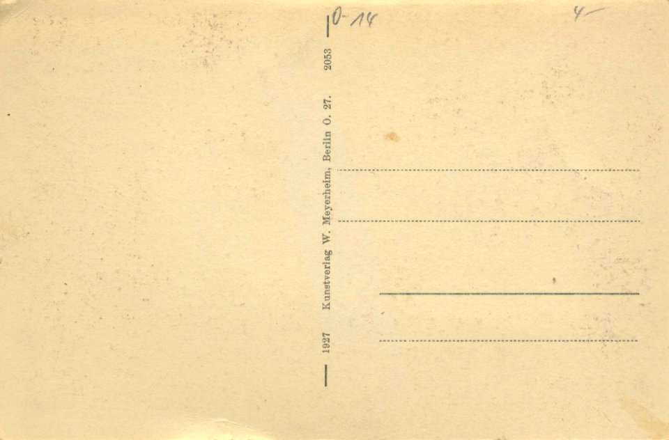 Oranienburg, Brandenburg - Schlosspark, Eingangsportal (back) (Zeno Ansichtskarten)