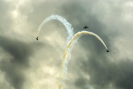 Stunts aviation planes