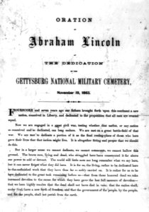 Oration of Abraham Lincoln at the dedication of the Gettysburg National Military Cemetery, November 19, 1863 LCCN2005692139 photo
