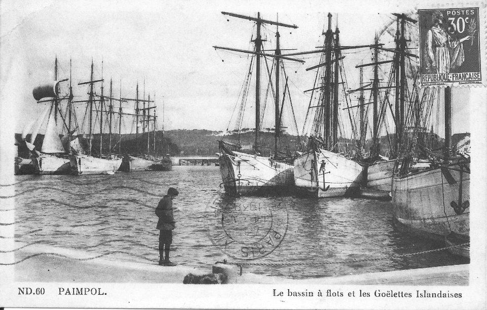 Paimpol-Le bassin à flots et les Goëlettes Islandaises-ND 60