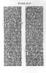 Pages from the Gutenberg Bible, 1455- the 1st pages of the Gospels and the beginning of the Sermon on the Mount- Matthew 5-1 LCCN2007675536