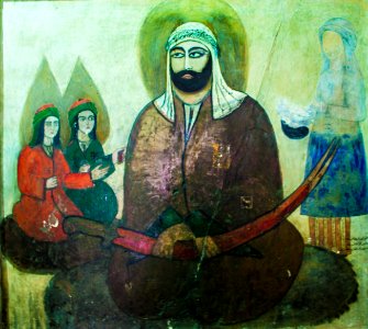 Painting in Emamzadeh Esmaeil