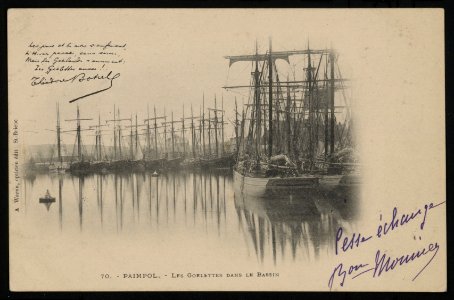 Paimpol - Goélettes dans le bassin - AD22 - 16FI2635