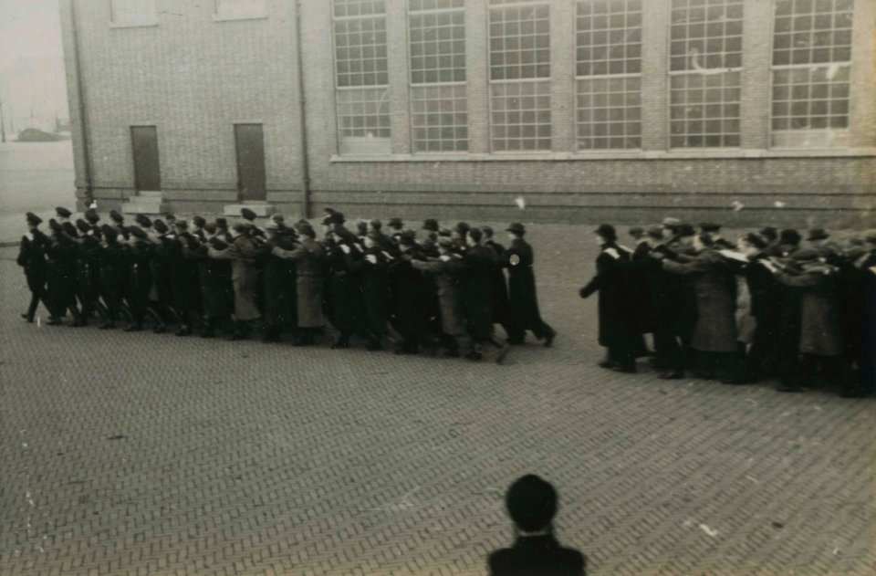 Opleiding Landwacht - Fotodienst der NSB - NIOD - 156116