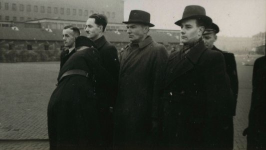 Opleiding Landwacht - Fotodienst der NSB - NIOD - 156120