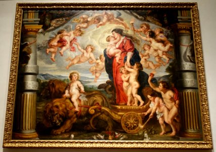 Painting of tapestry for the Convent of Las Descalzas Reales, workshop of Peter Paul Rubens, c. 1625, oil on canvas - John and Mable Ringling Museum of Art - Sarasota, FL - DSC00495 photo
