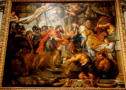 Painting of tapestry for the Convent of Las Descalzas Reales, workshop of Peter Paul Rubens, c. 1625, oil on canvas - John and Mable Ringling Museum of Art - Sarasota, FL - DSC00505 photo