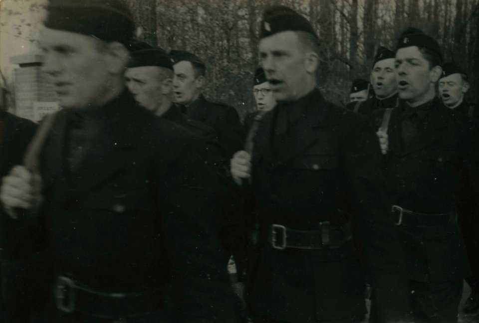 Opleiding Landwacht - Fotodienst der NSB - NIOD - 156305