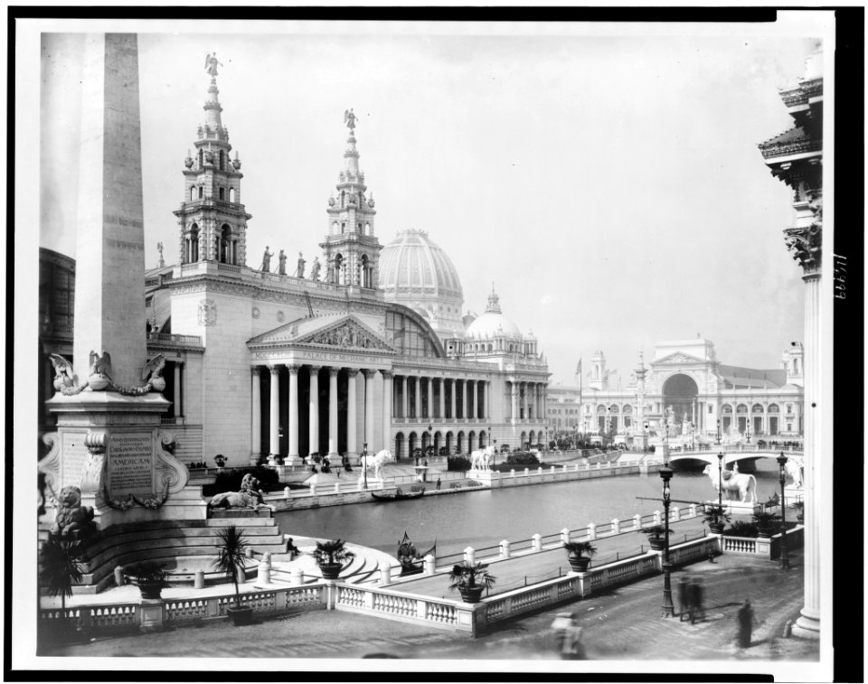 Palace of Mechanic Arts and lagoon at the World's Columbian Exposition, Chicago, Illinois LCCN96516572