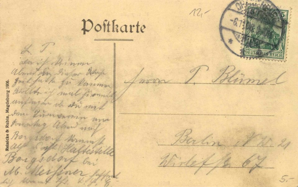 Oranienburg, Brandenburg - Havelpartie (back) (Zeno Ansichtskarten)