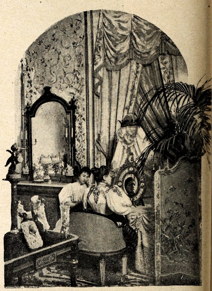Palacio de los Marqueses de Linares, tocador, de Franzen, Blanco y Negro, 28-03-1896