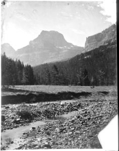 Palace Butte near Mount Blackmore, Montana. Headwaters of the Gallatin, west boundary of Yellowstone Park. - NARA - 517669