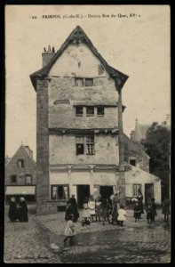 Paimpol - Maison rue du Quai du XVe siècle - AD22 - 16FI2718