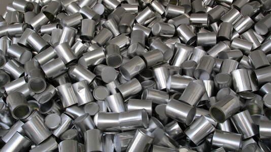Cans texture aluminum