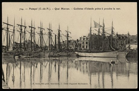 Paimpol - Quai Morvan goëlettes d'Islande prêtes à prendre la mer - AD22 - 16FI2654