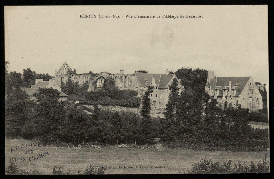 Paimpol - Vue d'ensemble de l'Abbaye de Beauport - AD22 - 16FI2744