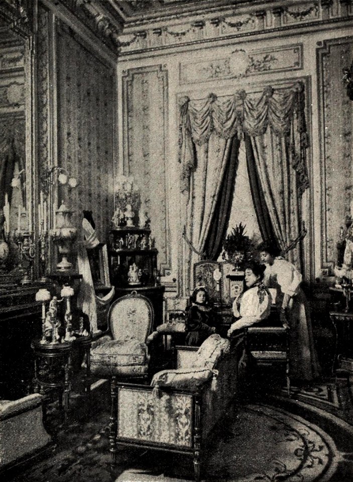 Palacio de los Marqueses de Linares, boudoir, de Franzen, Blanco y Negro, 28-03-1896