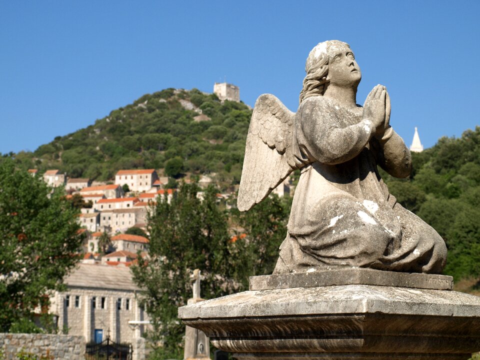 Angel traditional cemetery photo