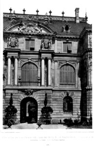 Palais der Gräfin E. von Reichenbach in Frankfurt am Main, Architekten L. Neher und A. v. Kauffmann Frankfurt, Hauptfassade, Tafel 48, Kick Jahrgang II