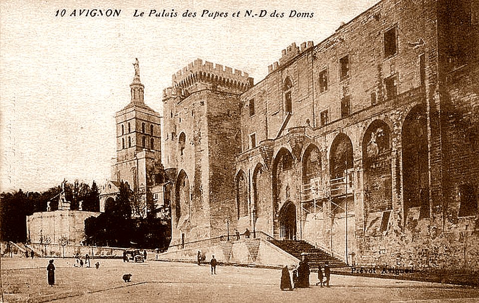 Palais des papes en 1916