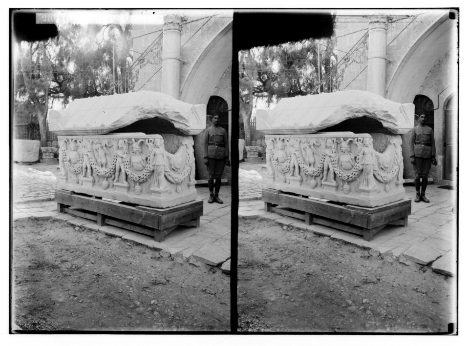 Palestine Government Museum. Sarcophagus of Caesarea LOC matpc.02367