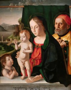 Holy Family with Infant St. John the Baptist by Marco Palmezzano, Phoenix Art Museum
