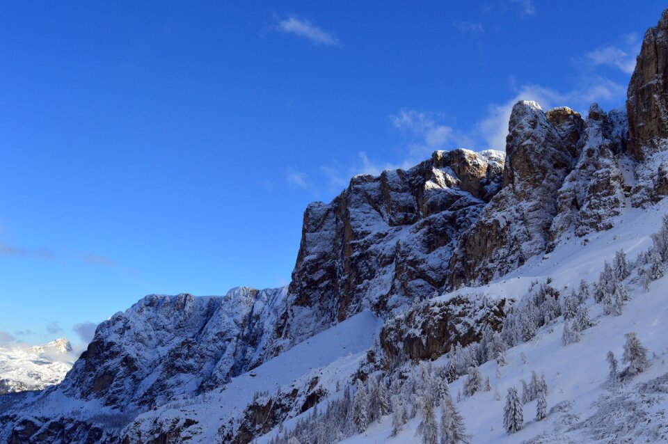 Dolomites high mountains mood photo