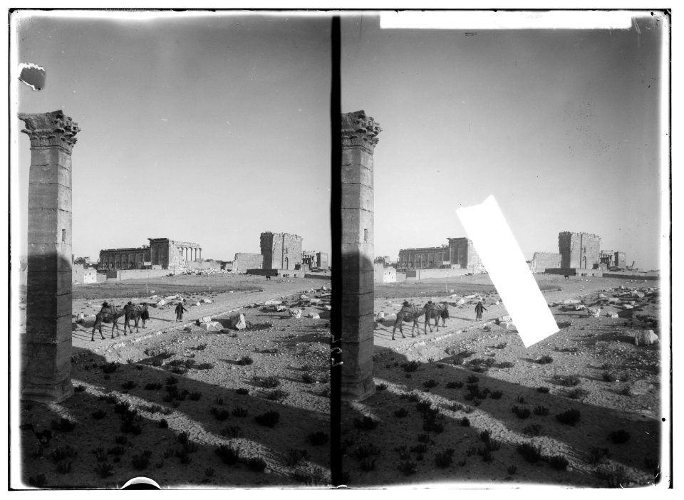 Palmyra (Tadmor). General view of Temple of the Sun LOC matpc.01422