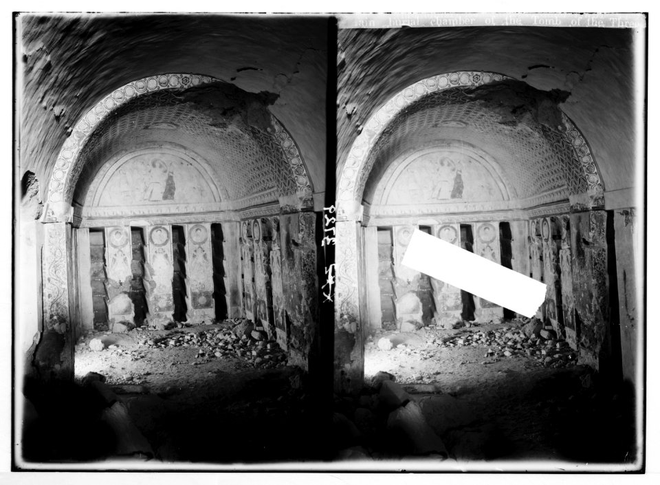 Palmyra. Tomb of the three brothers. The central burial chamber covered with frescoes representing the Rape of Ganymede LOC matpc.02889