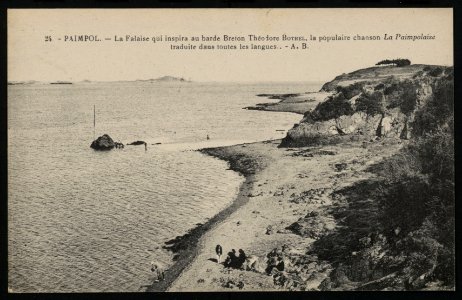 Paimpol - Falaise qui inspira à Théodore Botrel la chanson La Paimpolaise - AD22 - 16FI2677
