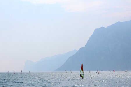 Surf lake landscape