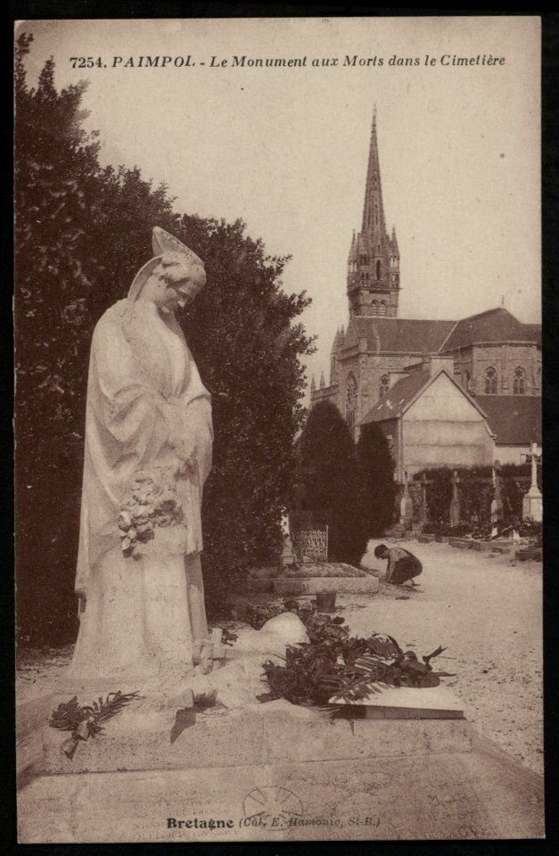 Paimpol - Monument aux Morts dans le cimetière - AD22 - 16FI2723