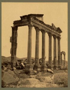 Palmyre. Ruines d'un temple extrémité sud. Syrie - Bonfils. LCCN2004670480