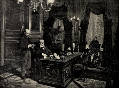 Palacio de los Marqueses de Linares, despacho, de Franzen, Blanco y Negro, 28-03-1896
