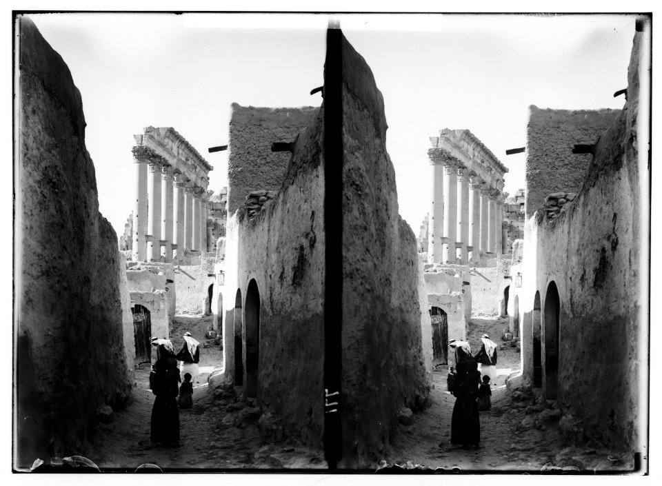 Palmyra (Tadmor). Street of village in Temple of the Sun LOC matpc.01426