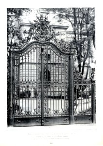 Palais der Gräfin E. von Reichenbach in Frankfurt am Main, Architekten L. Neher und A. v. Kauffmann Frankfurt, Tor, Kick Jahrgang II