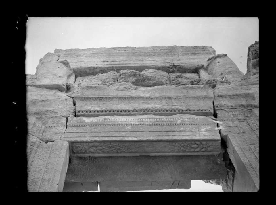 Palmyra. Temple of Baal. Carved lintel above the main entrance LOC matpc.15503