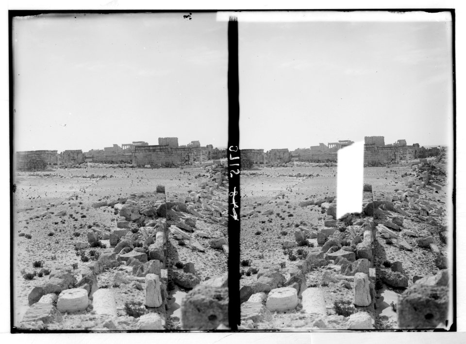 Palmyra. Temple of Baal. Justinian's Byzantine wall. VI cent. LOC matpc.02880