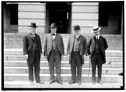 PAN AMERICAN CONGRESS. 5TH AT SANTIAGO, CHILE. U.S. DELEGATION- JOSEPH R. LAMAR; W.J. BRYAN; F.W. LEHMANN; H. PERCIVAL DODGE LCCN2016865539