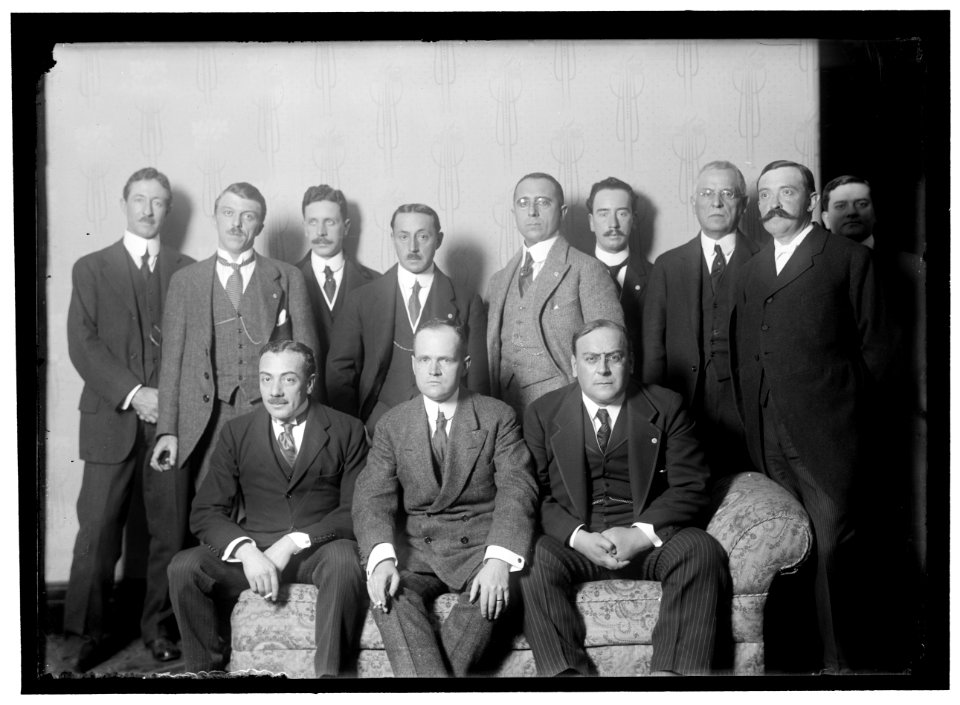 PAN AMERICAN SCIENTIFIC CONGRESS. CHILEAN DELEGATION. SEATED- ENRIQUE CUEVAS; JULIO PHILIPPE, VICE-CHAIRMAN; MOISES VARGAS LCCN2016866670