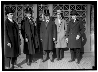 PAN AMERICAN SCIENTIFIC CONGRESS. DELEGATION FROM ECUADOR- JOAQUIN F. CODOVA; VOCTOR M. PENAHERRERA,OFFICIAL DELEGATE; GONZALO S. CORDOVA, CHAIRMAN OF THE DELEGATION; RAFAEL M. PENAHERRERA, LCCN2016866692