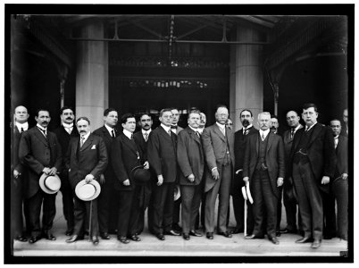 PAN AMERICAN TRADE MEETING AT WILLARD HOTEL. CALLED BY JOHN BARRETT. CLARENCE OWEN; GEN. CHAMORRO; UNIDENTIFIED; MINISTER CESPEDES OF CUBA; 3 UNIDENTIFIED; MINISTER MENDEZ; UNIDENTIFIED AT LCCN2016865763