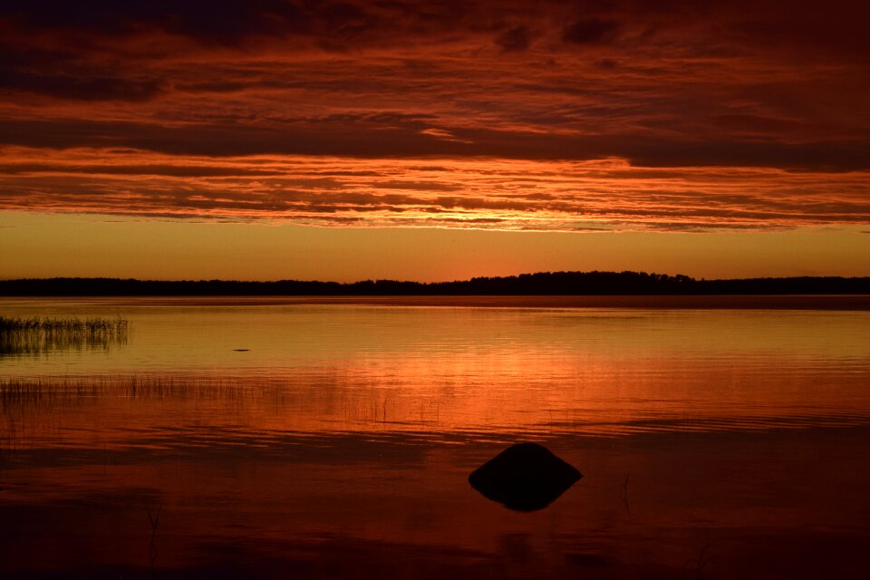 Sunset stone tranquility